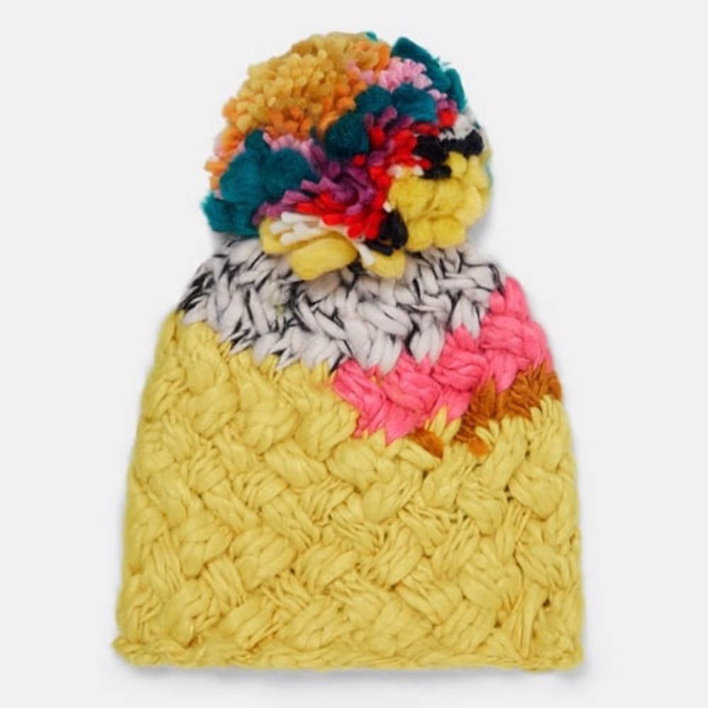 Zara Pom Pom Beanie